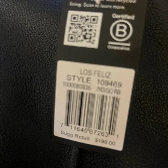 Los Feliz , the Sak Elegant Blue Leather Shoulder tote bag. - Picture 3 of 13